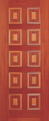 Puertas exteriores blindadas de madera